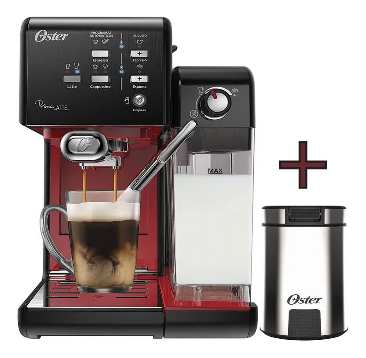Cafetera Automática Expresso Oster Primalatte 19 Bares – Qualify